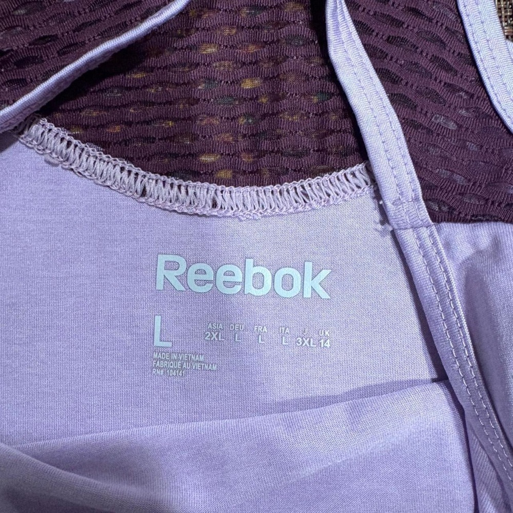 Reebok Lavender and Purple Tank Top Large - Picture 3 of 4